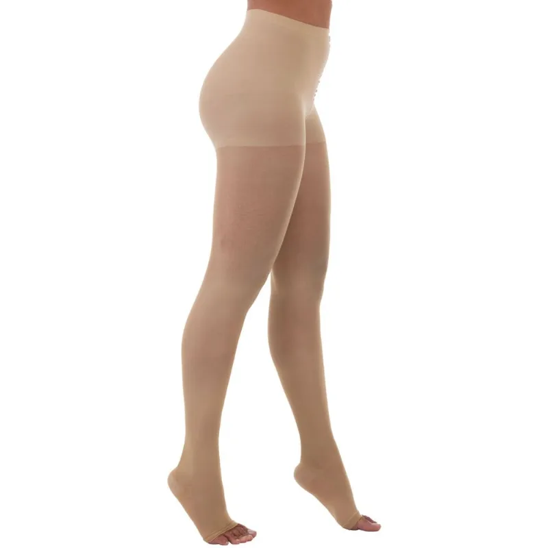 Meia-Calça 6000 Venosan - 30-40mmHg - Pé Aberto - Bege - Tamanho M