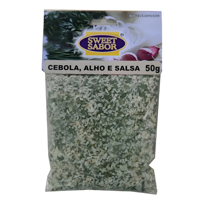 Cebola, Alho E Salsa Sweet Sabor Embalagem 50g