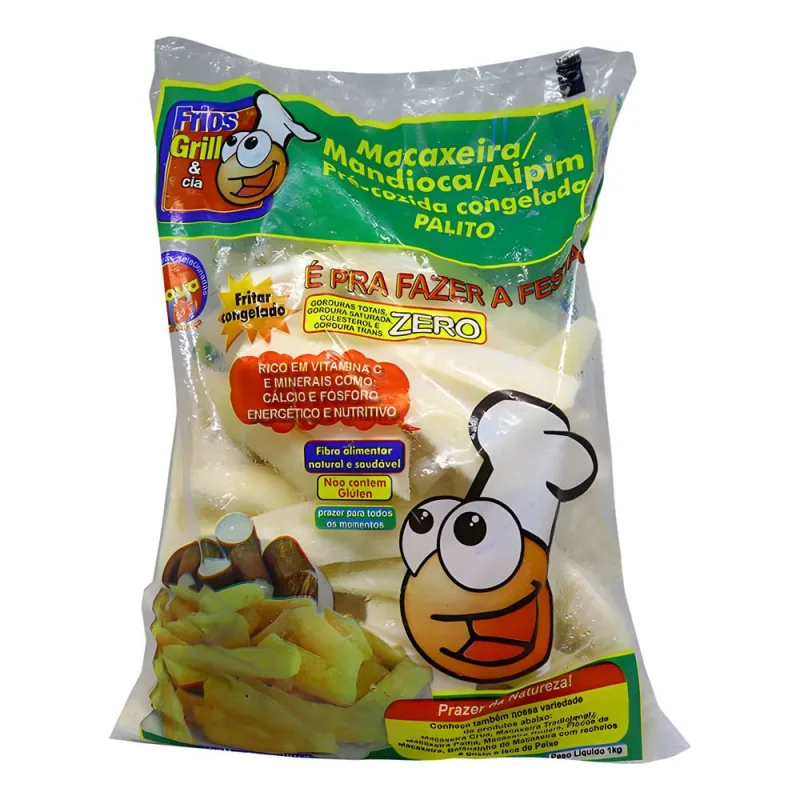 Macaxeira Frios Grill Palito 1Kg - Frios Grill - Congelados
