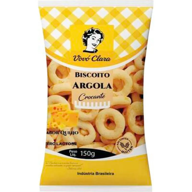 Biscoito de Polvilho Vovó Clara Argola Queijo 150g