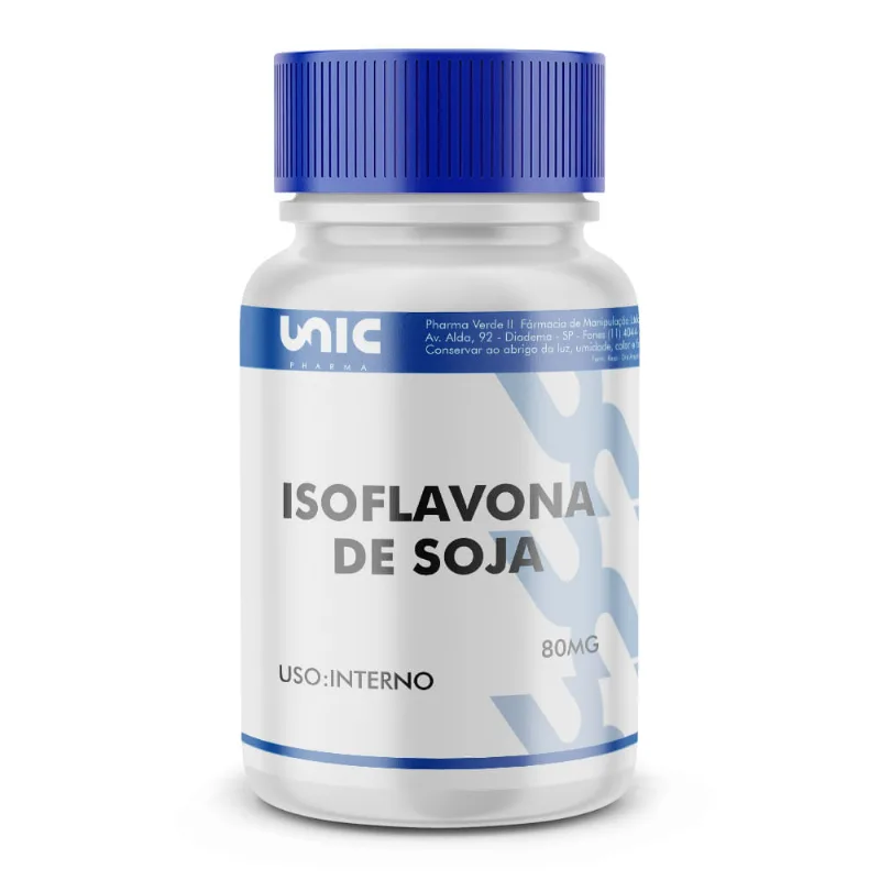 Isoflavona de soja 80mg - 120 Cápsulas
