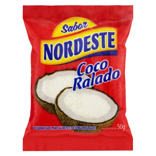 Coco Ralado Desidratado Sabor Nordeste Pacote 50g - SABOR NORDESTE - Mercearia