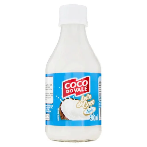 Leite De Coco Light 200ml Coco Do Vale Alimentos - COCO DO VALE