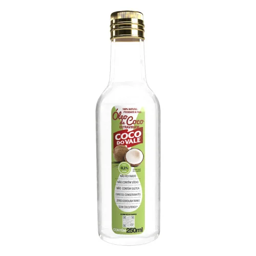 Oleo De Coco Coco Do Vale 250ml Extra Virgem - COCO DO VALE