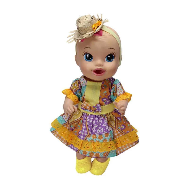 Roupa Boneca Baby Alive Pequenina 28/30cm - Festa Junina