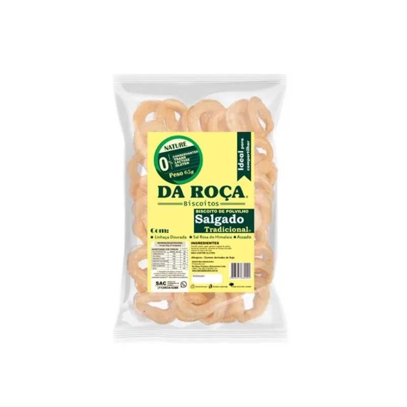 Biscoito de Polvilho Salgado Tradicional Da Roça 65g