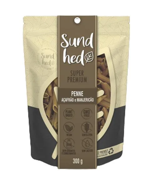 Kit 2x: Penne Açafrão/manjericão Sem Glúten Sundhed 300g - Não Informado - Mercearia