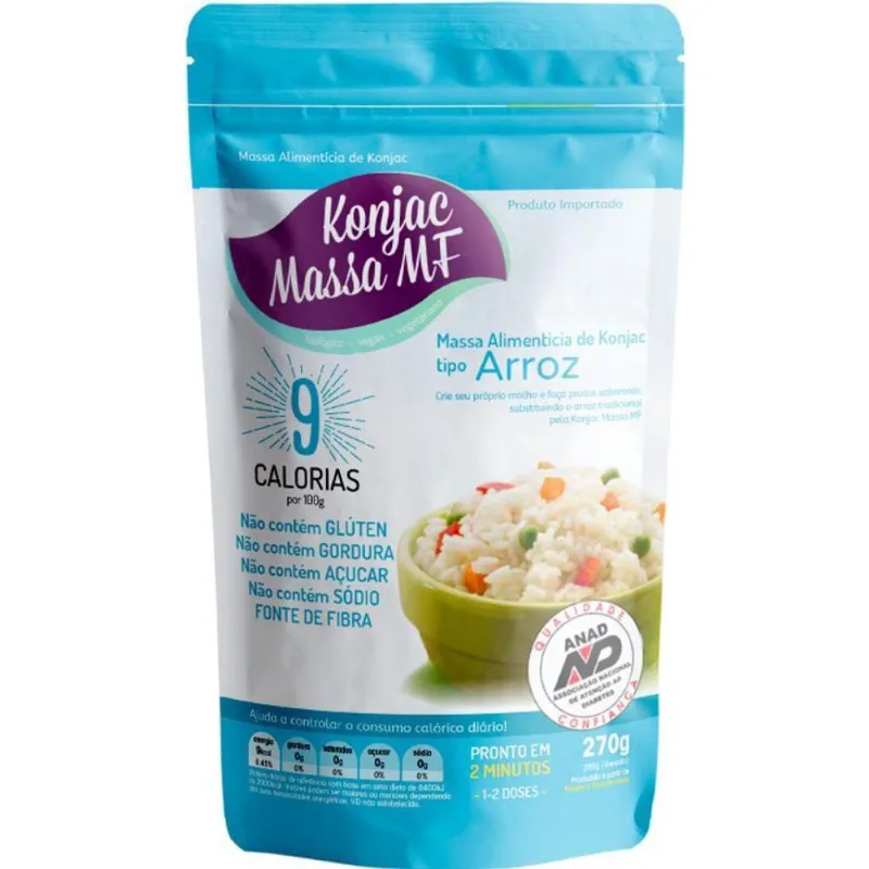 Kit 3X: Massa Konjac Tipo Arroz 270G