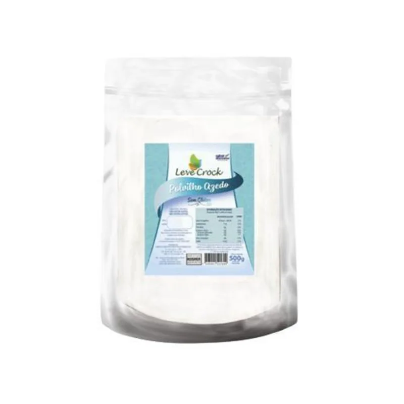 Kit 6X: Polvilho Azedo Sem Glúten Leve Crock 500G