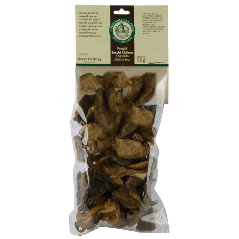 Kit 2X: Funghi Secchi Chileno Companhia Das Ervas 50G