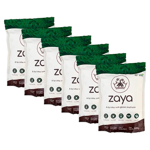 Kit 6x: Farinha Zaya Integral E Sem Glúten 500g - Não Informado - Mercearia