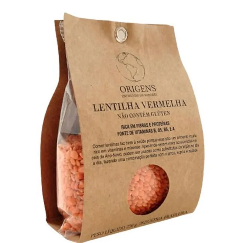 Kit 2X: Lentilha Vermelha Sem Glúten 250g - Saudável & Nutritiva