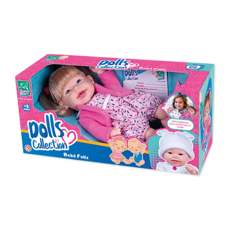 Boneca Dolls Collection Bebe Feliz