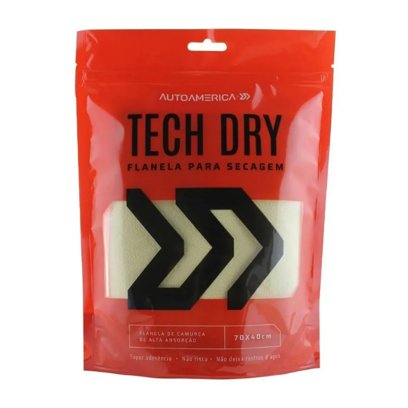 Flanela Tech Dry Glass Autoamerica Secagem De Vidros