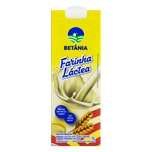 BEBIDA LÁCTEA UHT FARINHA LÁCTEA BETÂNIA CAIXA 1L - BETÂNIA