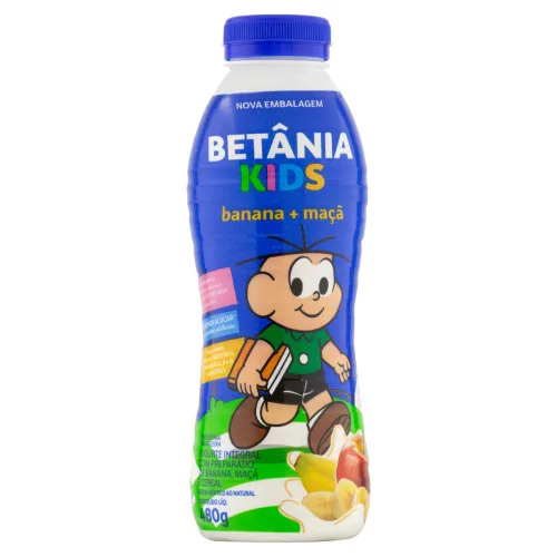 IOGURTE INTEGRAL BANANA E MAÇÃ BETÂNIA FRASCO 480G - BETÂNIA