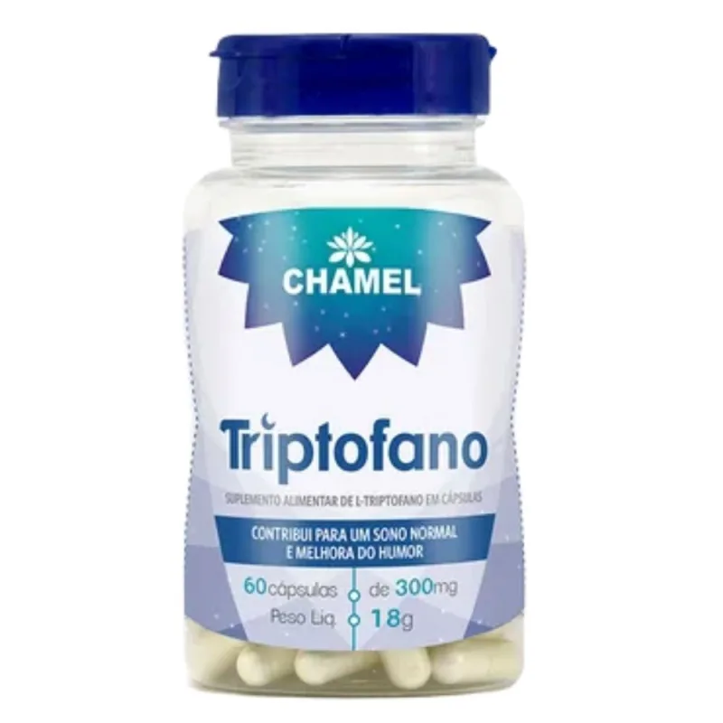 Triptofano  60 cápsulas de 30mg   Chamel - Chamel - Suplementos Alimentares