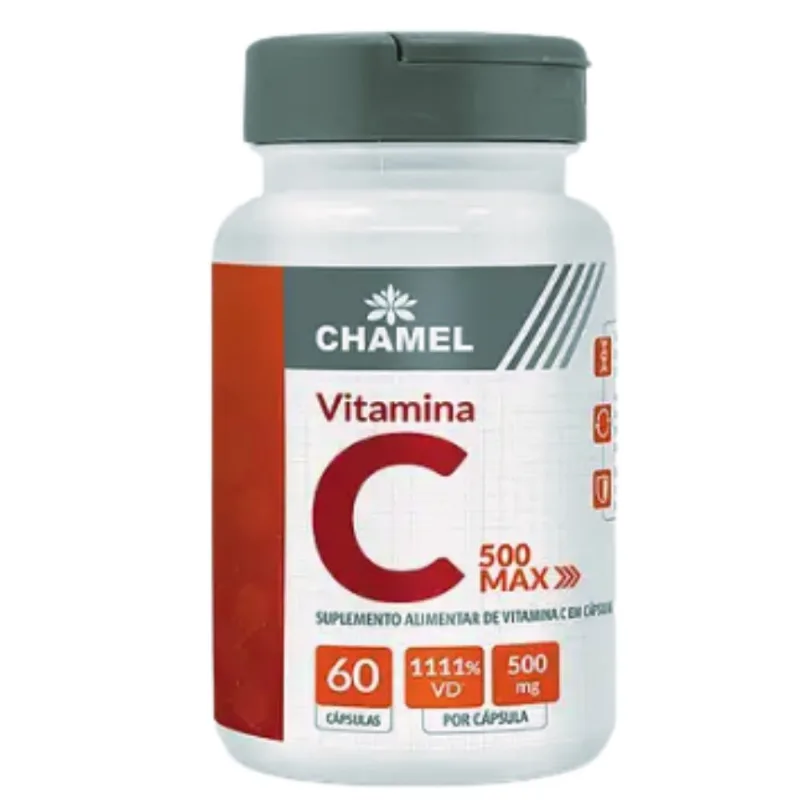 Cápsulas Max Vitamina C 500mg Chamel - 60 Cápsulas