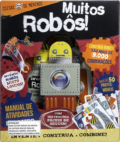 Livro Destaque E Brinque Coisa De Meninos Muitos Robos - DCL