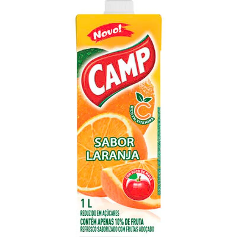 Refresco Líquido Camp Laranja 1L