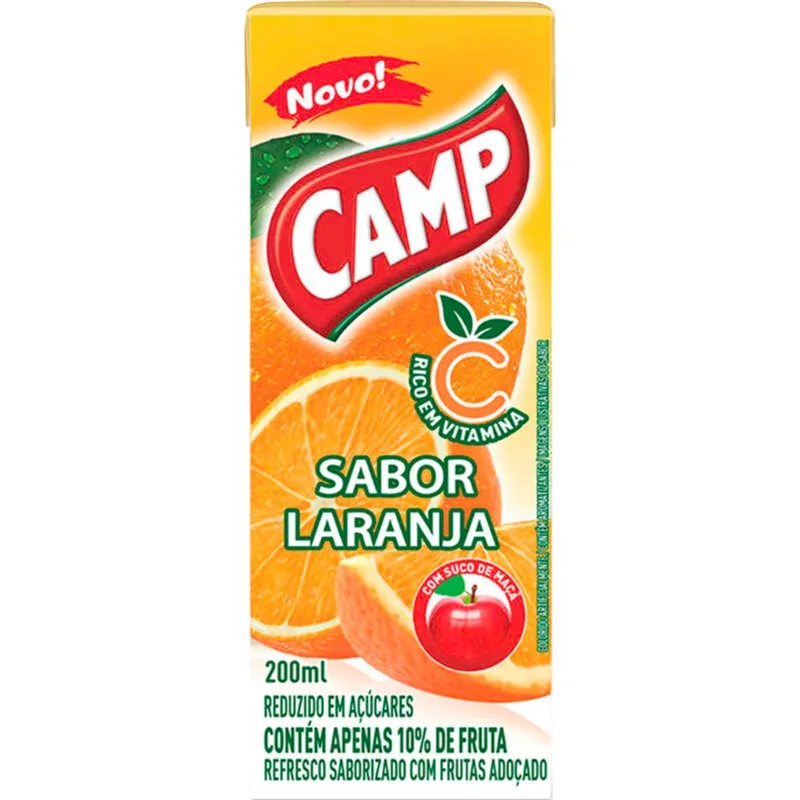 Refresco Líquido Camp Laranja 200ml