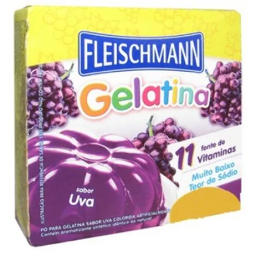 Gelatina Morango Fleischmann - FLEISCHMANN
