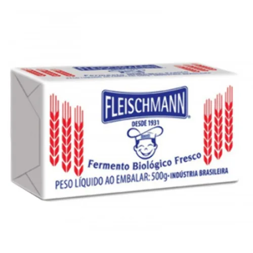 Fermento Biológico Fresco Fleischmann Pacote 500g - FLEISCHMANN - Mercearia
