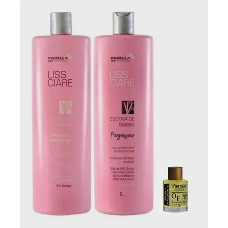Escova Progressiva Paiolla Bambu Sem Formol 1000 ml