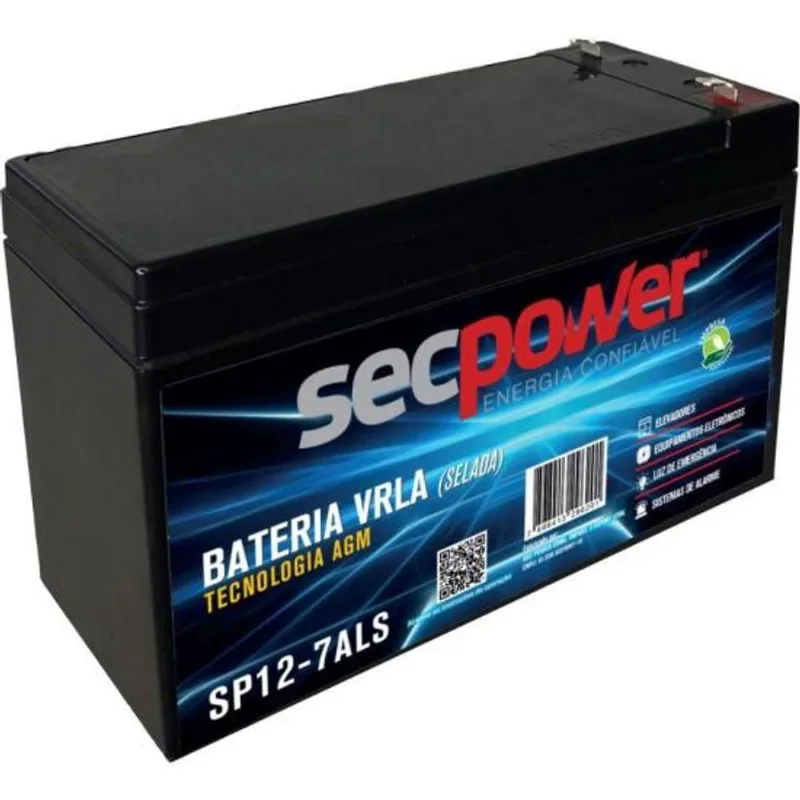 Bateria Selada 12V 7ah SP12-7ALS Secpower