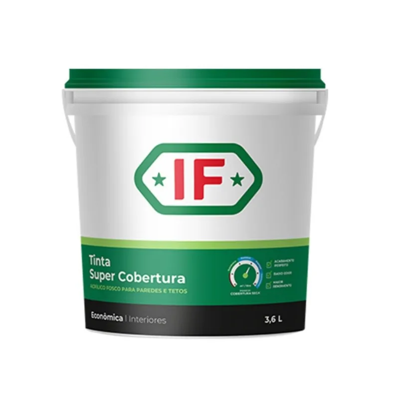 Tinta Econômica Acrílica Fosco Branco BD 3,6L IF Oxicolor