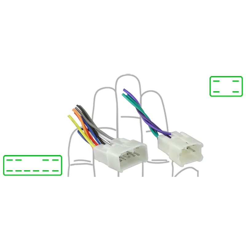 Chicote Fêmea para Rádio Automotivo Toyota Todos Modelos 16 vias Anxt