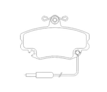 Pastilha De Freio Sandero 1.0 Dianteira Com Alarme Sistema Girling 1343 Syl - SYL - Freio