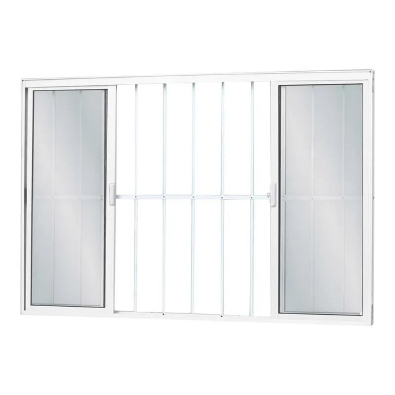Janela de Correr MGM Soft 4 Folhas com Grade 100X100CM Branco