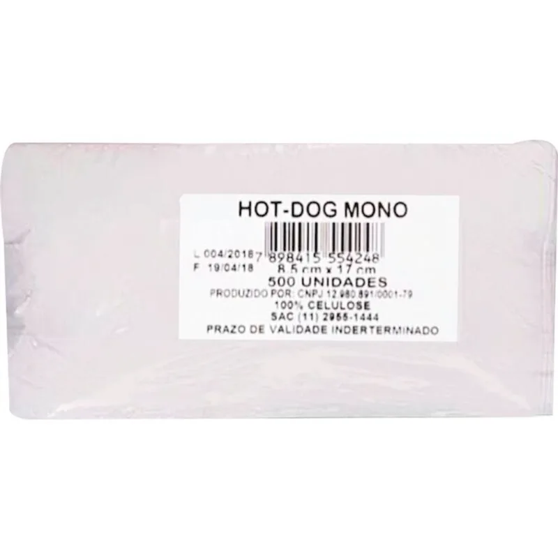 Saco de Papel para Hot Dog Magia Paper 500 un
