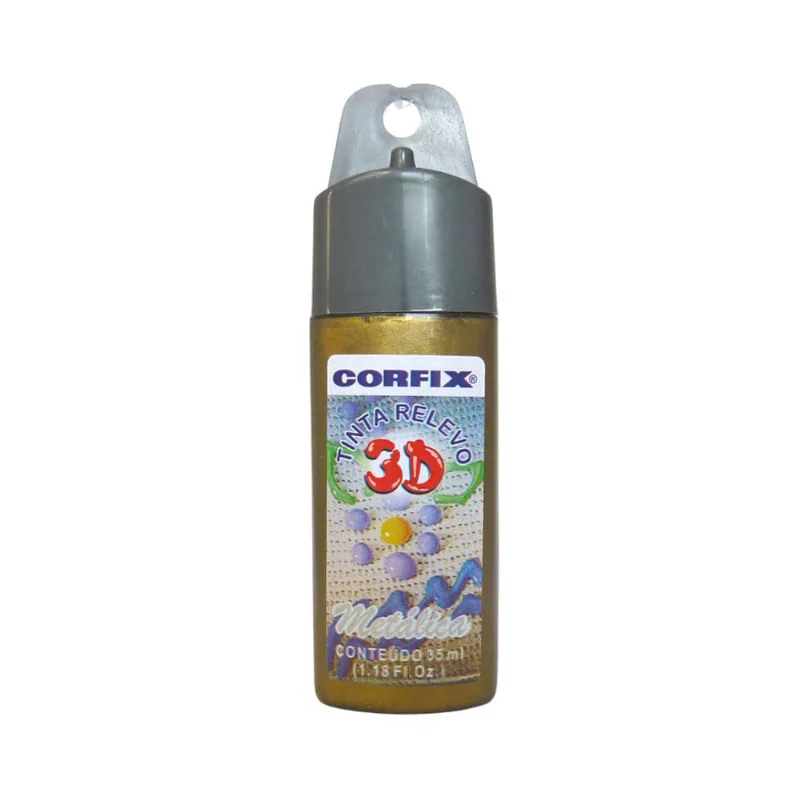 Tinta Relevo 3D Metalica Corfix 401 Bronze 35ml
