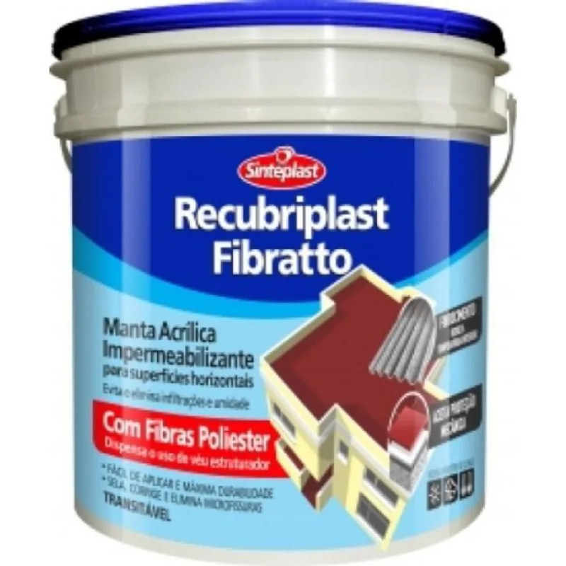Manta Liquida Imperm. Telhados E Lajes 18kg-fibratto Branco