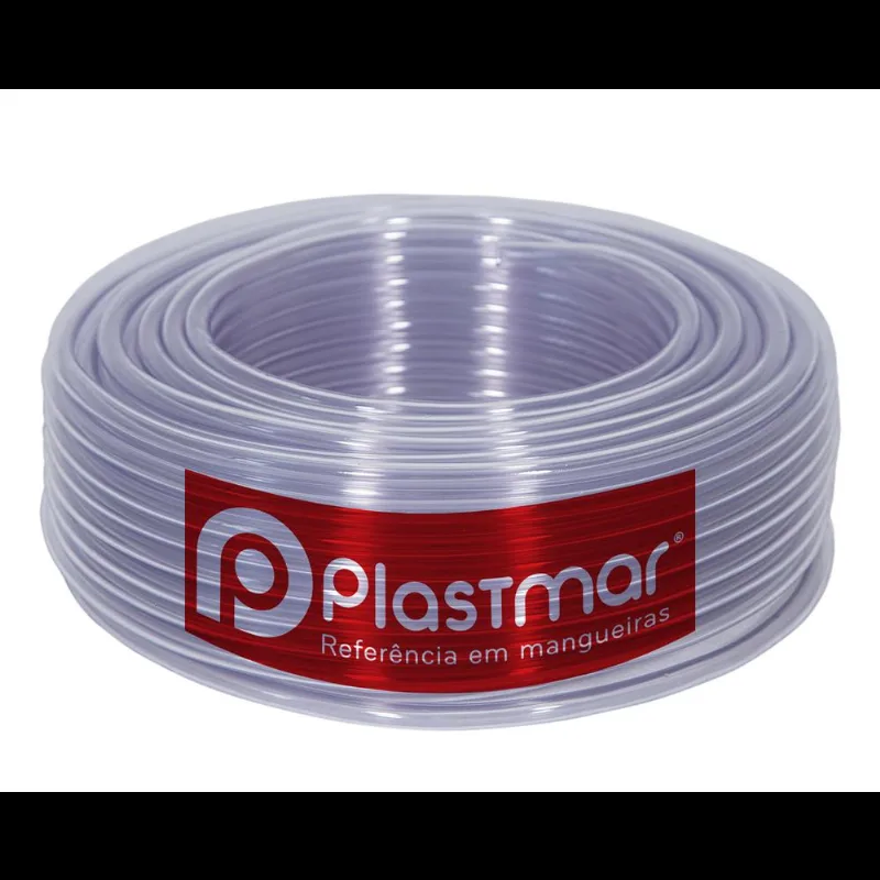 Mangueira cristal modelo 3/4 x 2,0 com 10 metros referência 808 indicada para condução de líquidos transparente e prática Plastmar