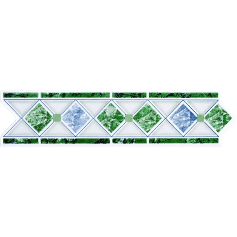 Faixa Decorativa Retangular Cerâmica Gabriella 8,5x35cm GLD2233 Brilhante Peça
