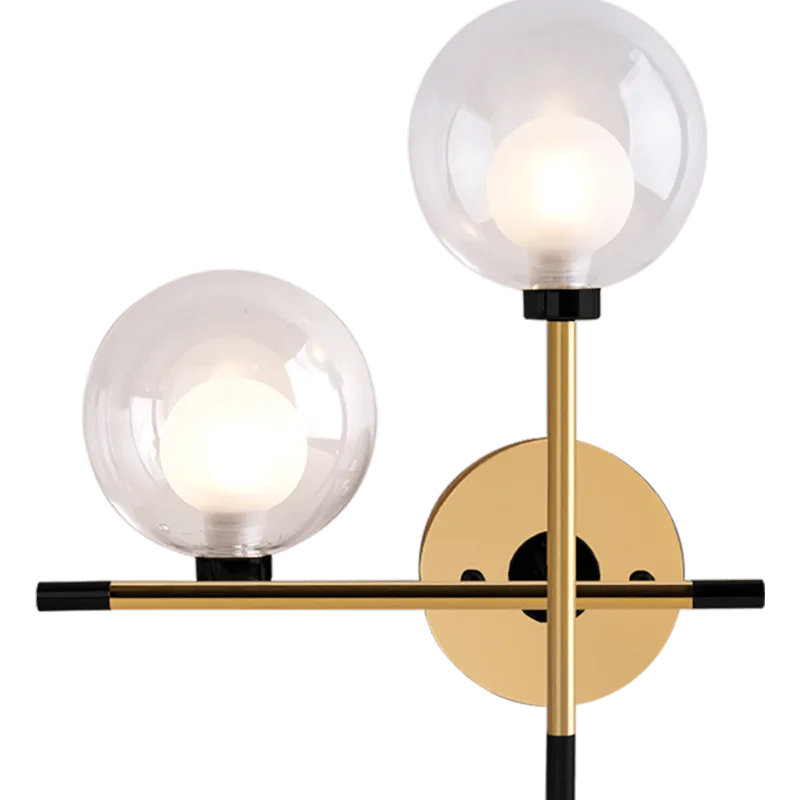 Arandela Manhattan Dourado/Preto G9 2 Lampadas Startec