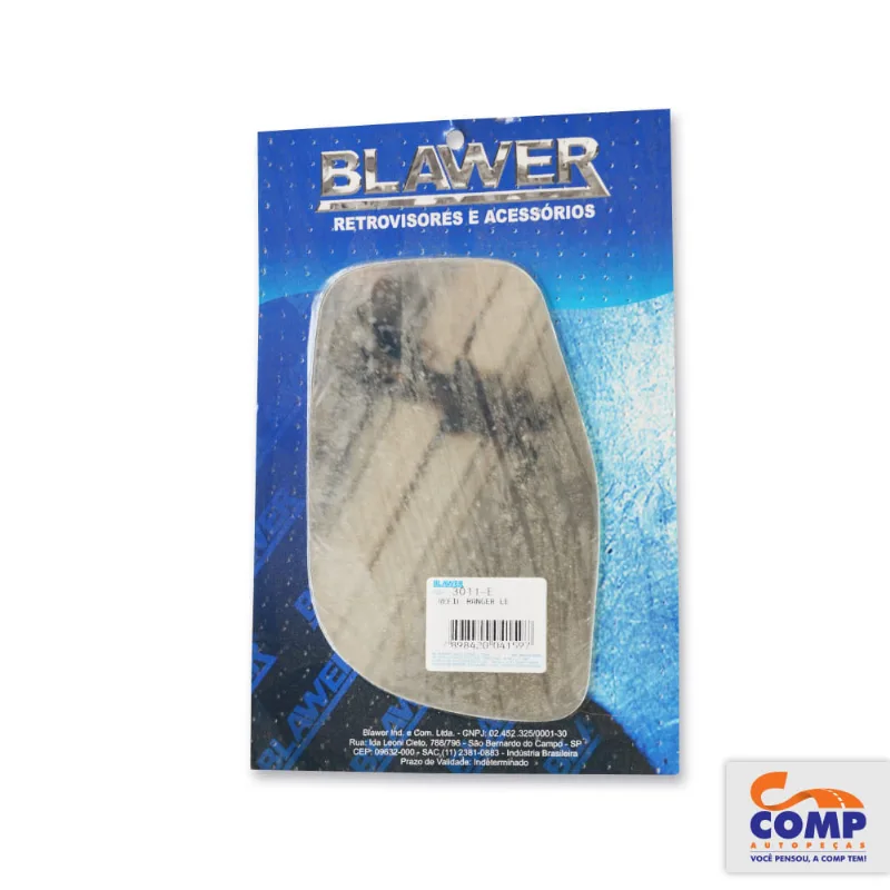 Lente de Espelho Retrovisor Esquerdo Ranger 1998 até 2007 Blawer 3011 - E Lado Motorista