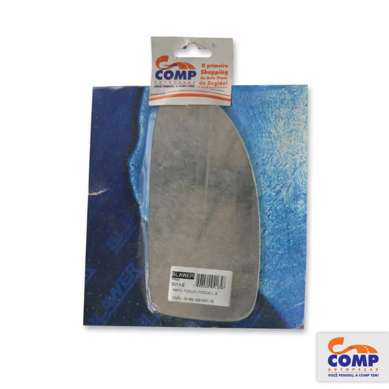 Lente de Espelho Retrovisor Esquerdo Focus 2005 até 2008 Blawer 3014 – E Lado Motorista