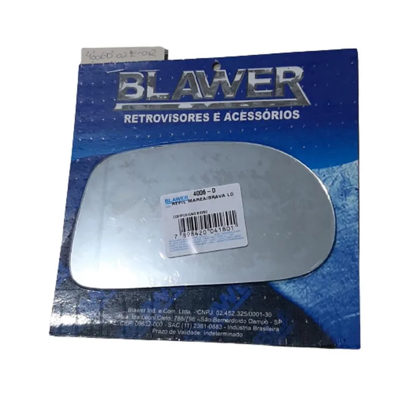 Refil Lente Espelho Retrovisor Marea Brava Lado Direito