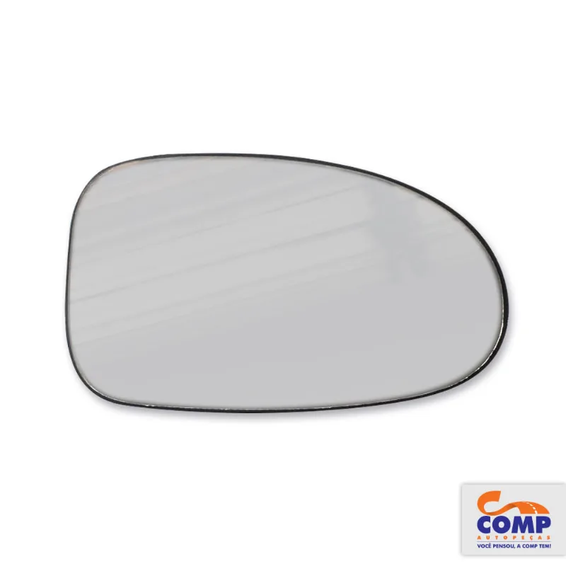 Lente de Espelho Retrovisor + Base Suporte Direito Gol Parati 1995 até 1999 Blawer 7000 Plástico Reforçado Encaixe Perfeito