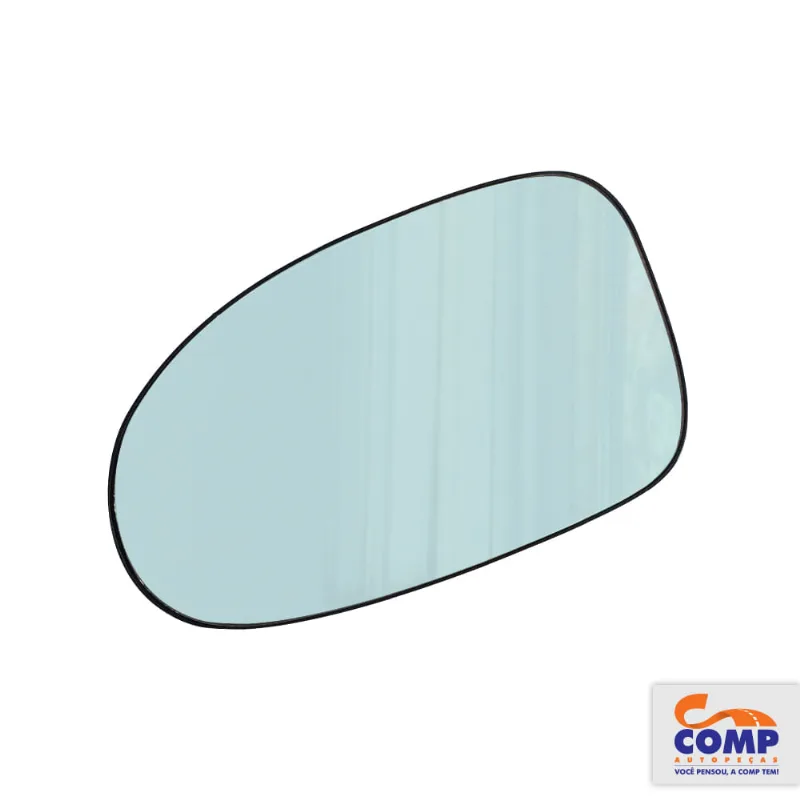 Lente Espelho Retrovisor + Base Suporte Esquerdo Gol Parati 1995 até 1999 Lado Motorista Plástico Reforçado Encaixe Perfeito Blawer 7001