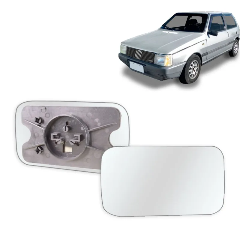 Vidro Espelho Retrovisor Uno Premio Elba 85/88 Modelo Pequeno Blawer Direito
