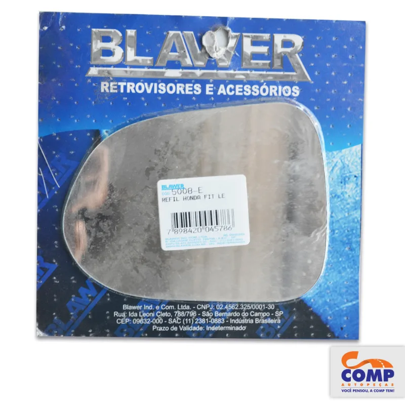 Lente de Retrovisor Esquerdo Blawer Fit 2004 até 2008 R5008 - E