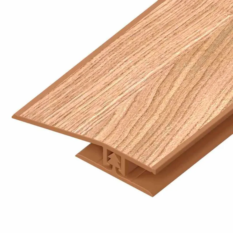 Perfil Redutor PVC Tecno Barra 1,8m Eucatex Perfil Redutor Tecno nº 10 Capuccino/Nogueira Nat 1x3,7cm Barra c/1,8m