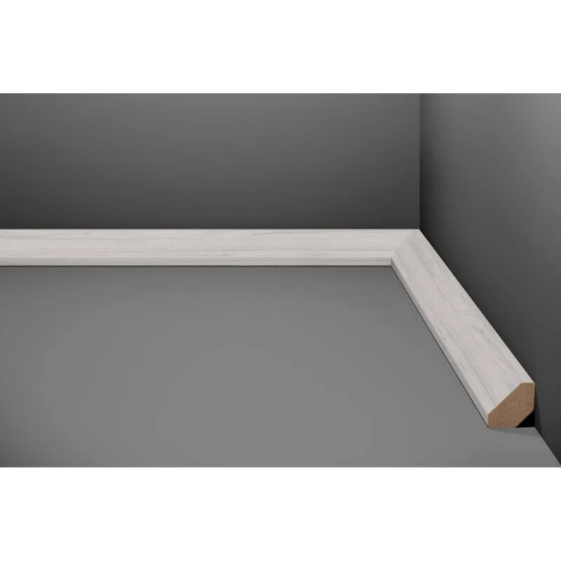 Cordão Para Piso Laminado Eucafloor Estilo Branco Max 2,40m