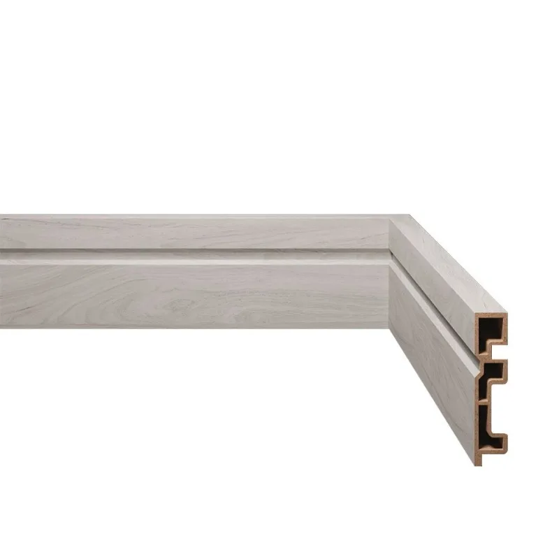 Rodapé WPC Frisado Acqua Novo Eucatex Rodapé WPC Acqua New n°2 com Friso 7x1,5x240cm