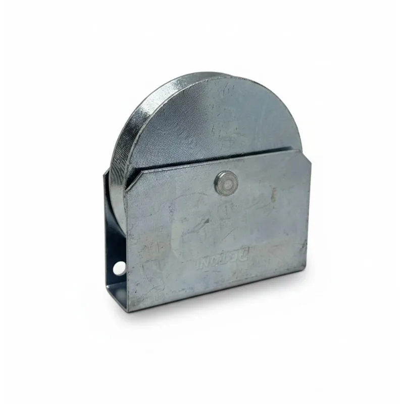 Roldana Aço Canal U 5/8" com Caixa Fechada Rebitada De Toni Roldana Aço 4" Canal U 5/8" com Caixa Fechada Rebitada